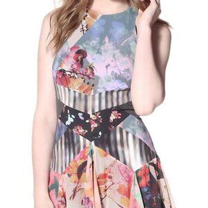 Nicole Miller Multi-Print Dress, Size U.S. 8